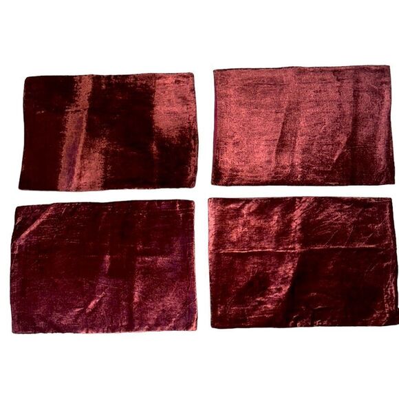 Garnet Placemats from India set of Six! - Picture 1 of 8
